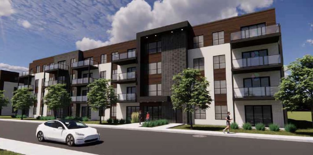 Façade - 402-4325 Rue Des Dirigeables, Longueuil (Saint-Hubert), QC - Outdoor With Facade