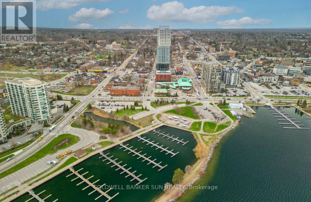 Aerial Views - 2009 - 39 Mary Street, Barrie, ON - Outdoor With Body Of Water With View
