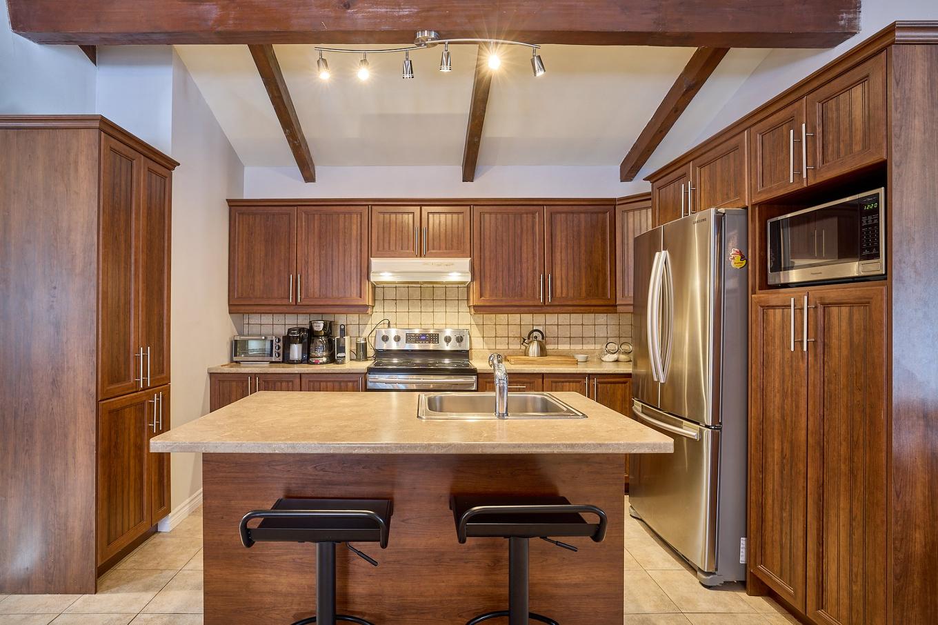 Cuisine - 965 Ch. Régimbald, Saint-Donat, QC - Indoor Photo Showing Kitchen With Double Sink