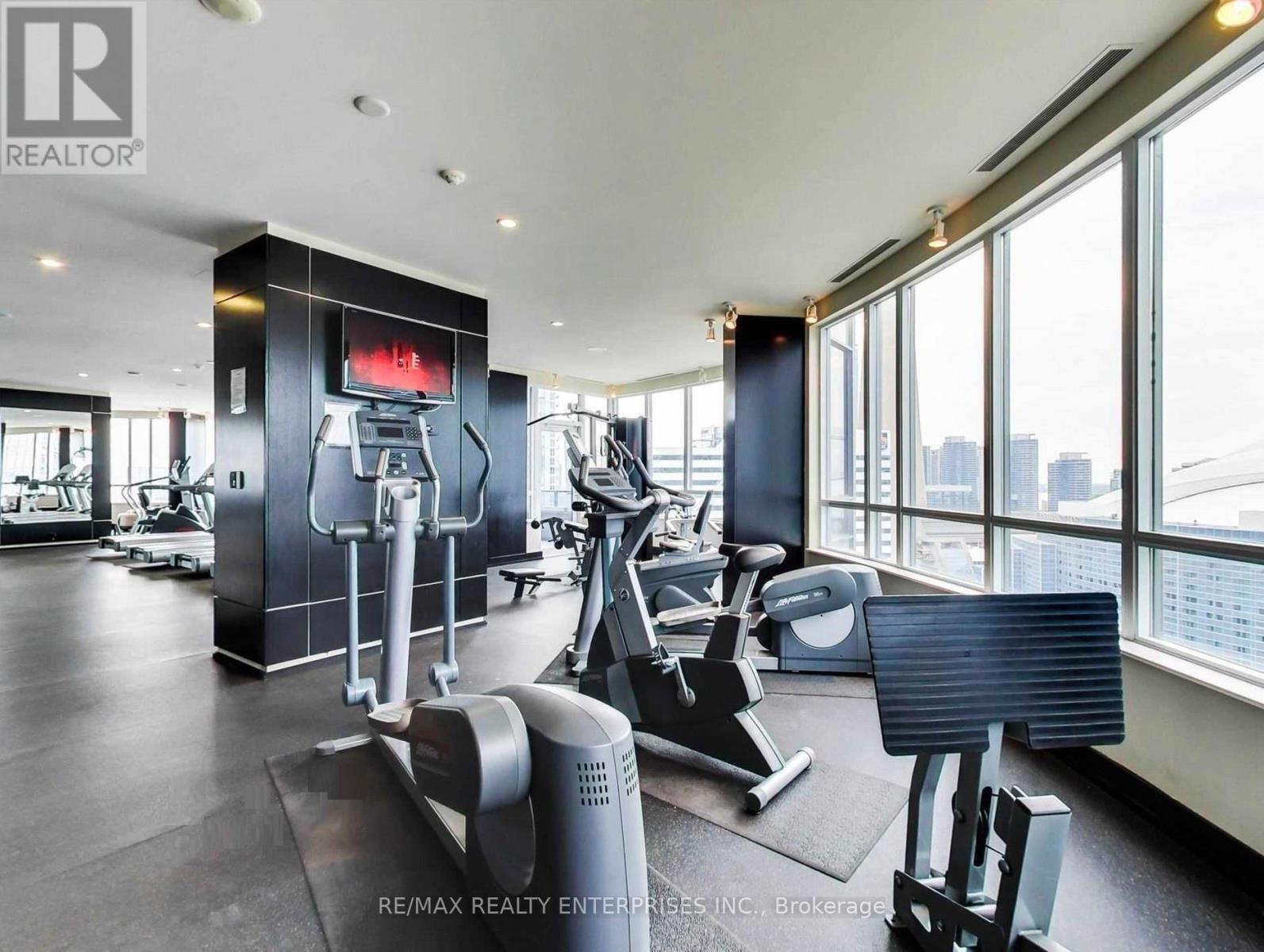 517 - 20 Blue Jays Way, Toronto, ON - Indoor Photo Showing Gym Room