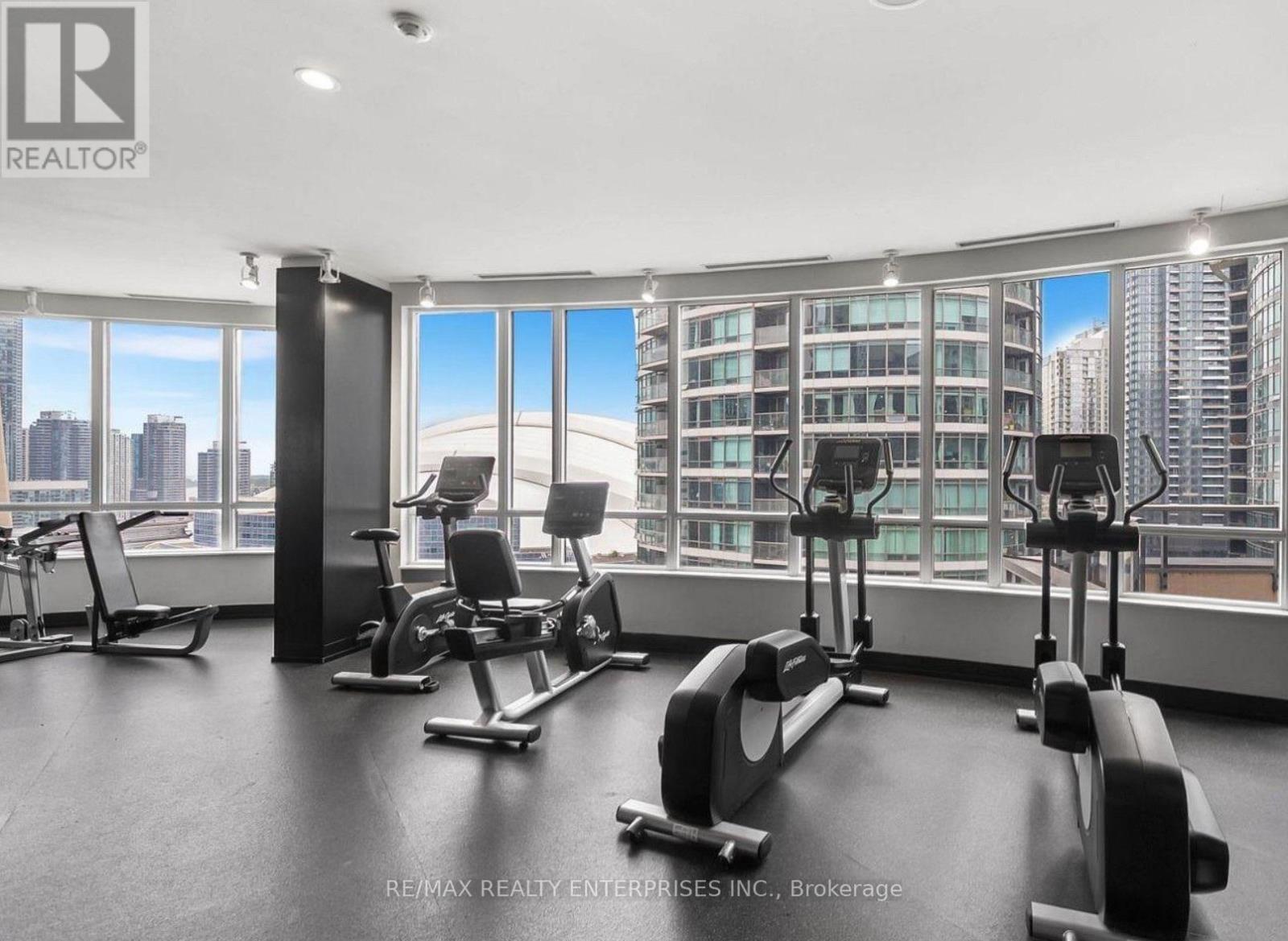 517 - 20 Blue Jays Way, Toronto, ON - Indoor Photo Showing Gym Room