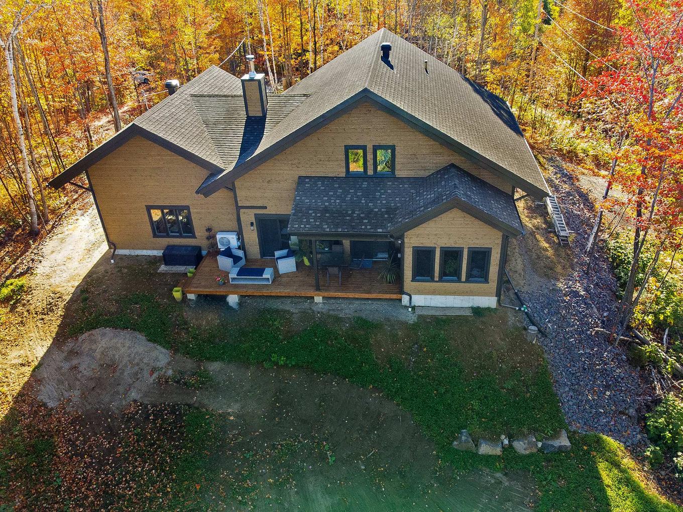 Aerial photo - 929 Rue De Château-D'Aix, Val-David, QC - Outdoor
