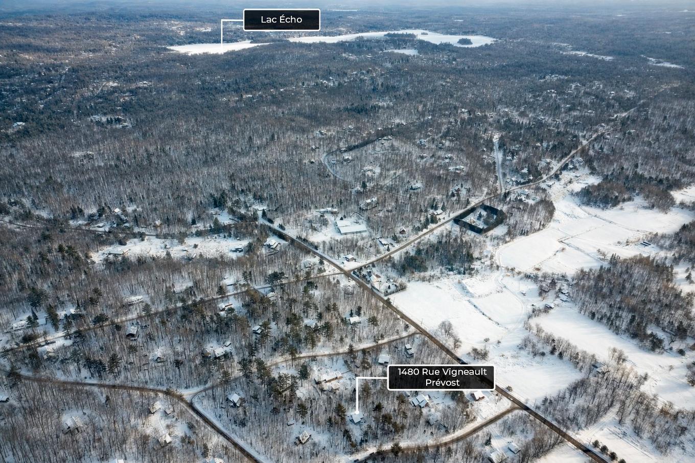 Photo aérienne - 1480 Rue Vigneault, Prévost, QC - Outdoor With View
