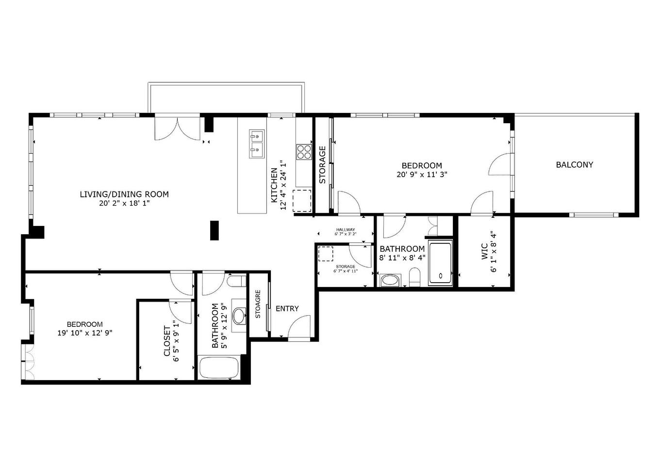 Plan (croquis) - 809-4001 Rue Elsa-Triolet, Laval (Chomedey), QC - Other