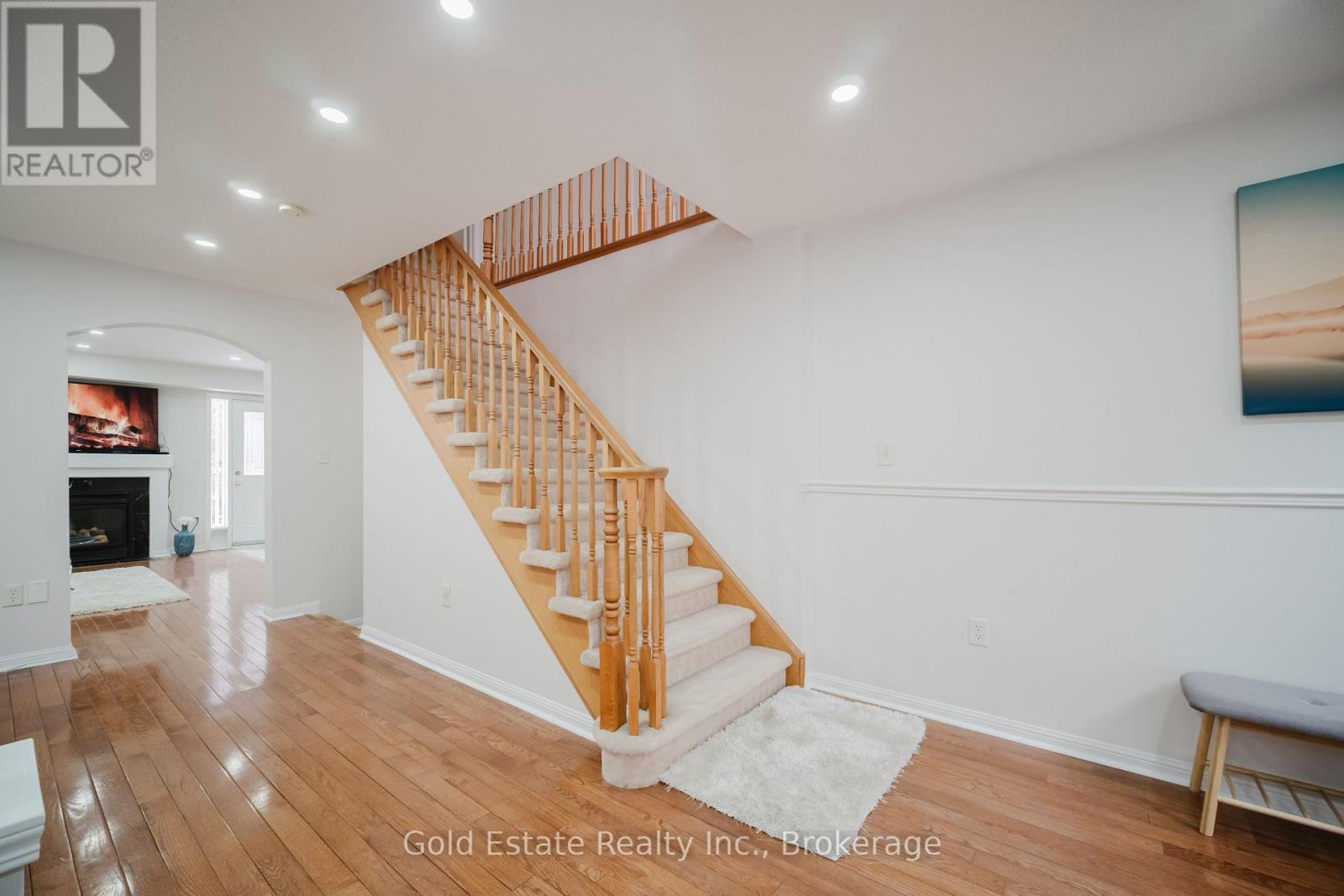 1627 Samuelson Circle, Mississauga, ON - Indoor Photo Showing Other Room With Fireplace