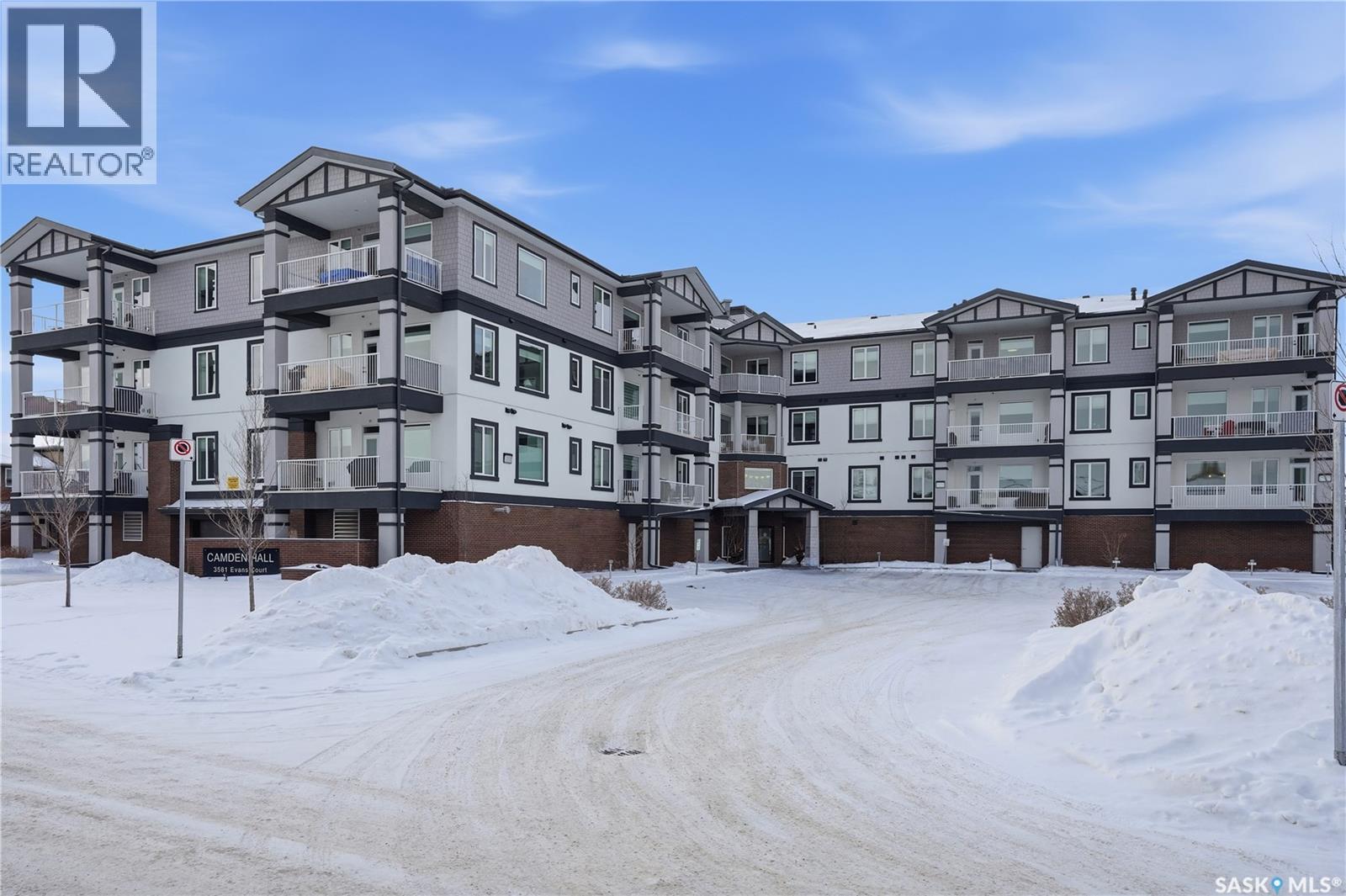 201 3581 Evans Court, Regina, SK - Outdoor With Balcony With Facade