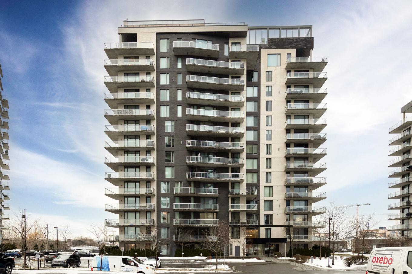 Frontage - 804-3647 Av. Jean-Béraud, Laval (Chomedey), QC - Outdoor With Balcony With Facade