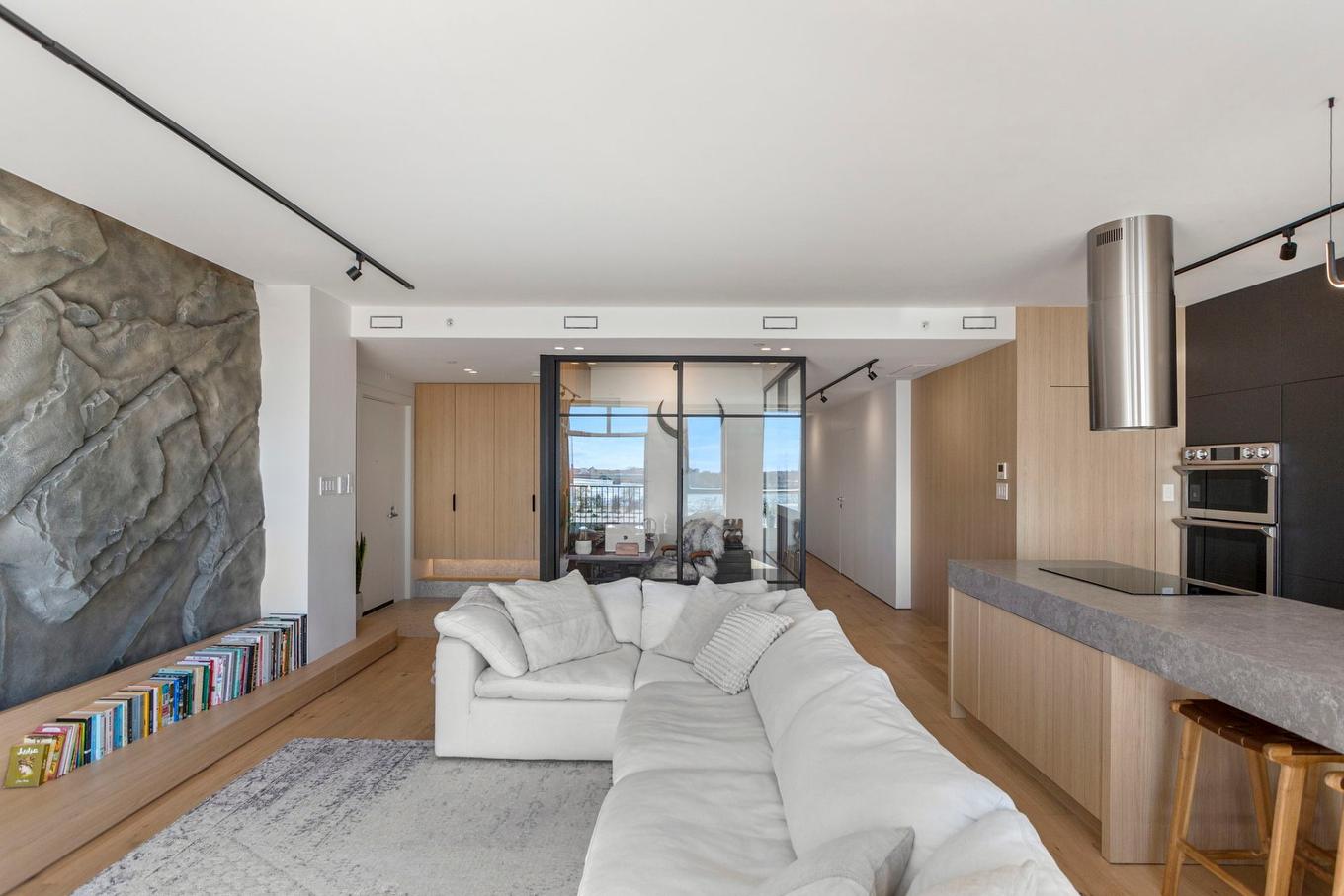 Salon - 302-781 Rue De La Commune E., Montréal (Ville-Marie), QC - Indoor Photo Showing Living Room