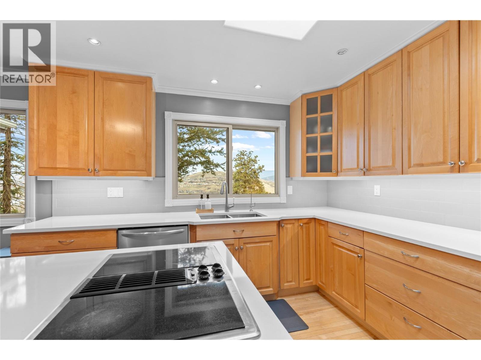 11609 Upper Summit Drive, Coldstream, BC - Indoor Photo Showing Kitchen With Double Sink