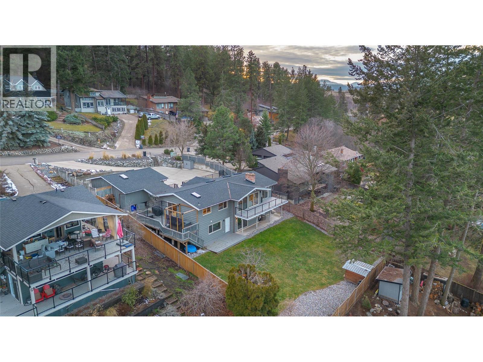 Drone views of the property - 11609 Upper Summit Drive, Coldstream, BC - Outdoor With View