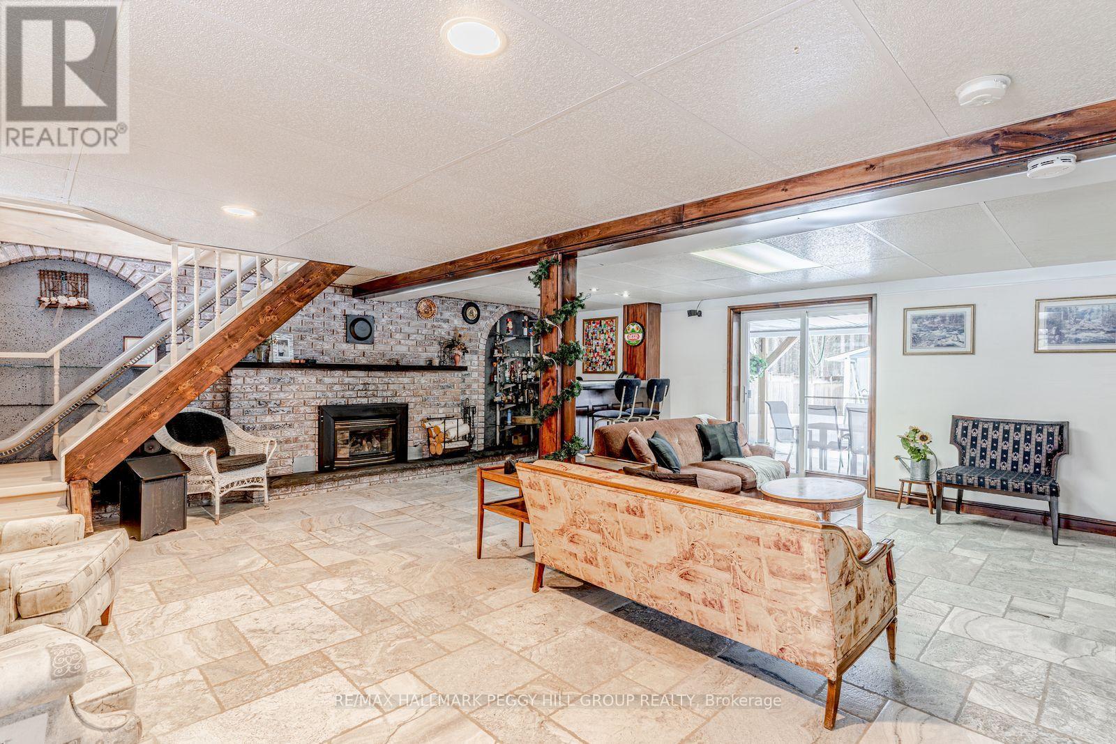 71 Ronald Avenue, Tiny, ON - Indoor With Fireplace