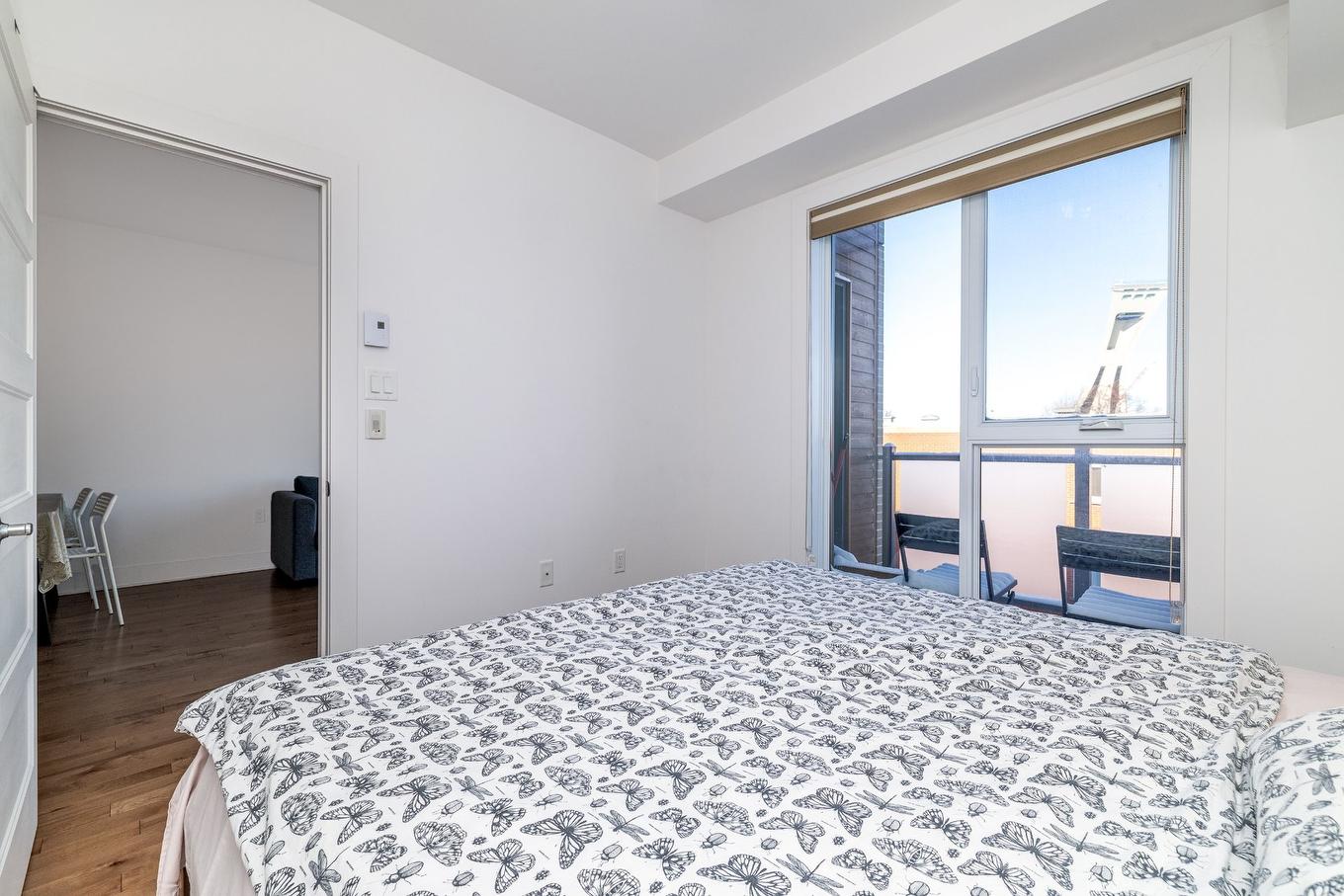 Chambre à coucher - 402-3950 Rue Sherbrooke E., Montréal (Mercier/Hochelaga-Maisonneuve), QC - Indoor Photo Showing Bedroom