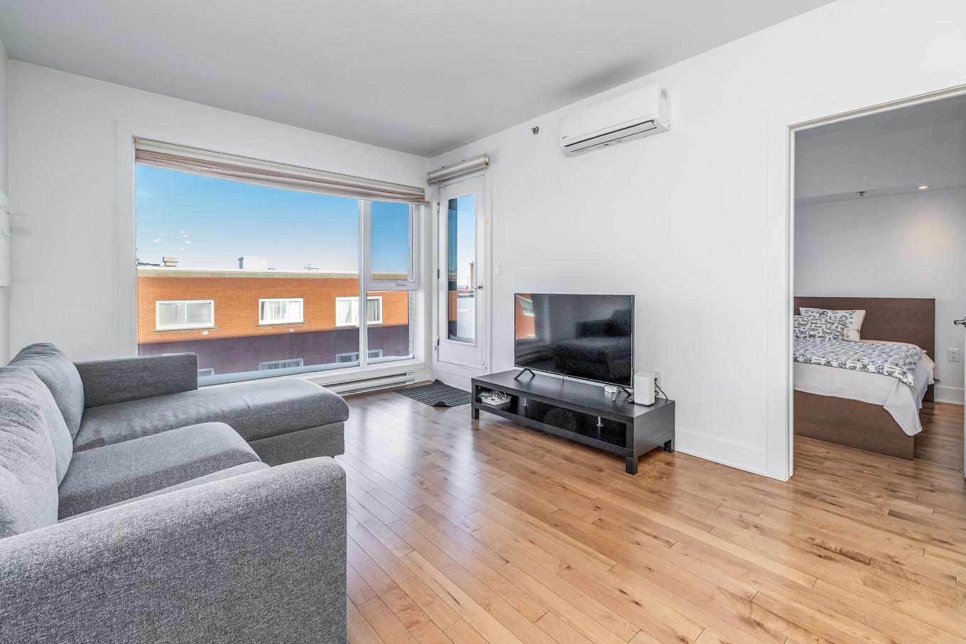 Salon - 402-3950 Rue Sherbrooke E., Montréal (Mercier/Hochelaga-Maisonneuve), QC - Indoor Photo Showing Living Room