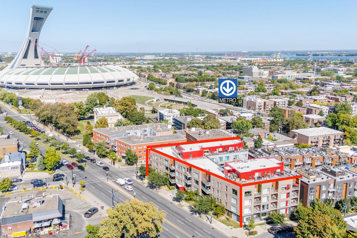 Photo aérienne - 402-3950 Rue Sherbrooke E., Montréal (Mercier/Hochelaga-Maisonneuve), QC - Outdoor With View