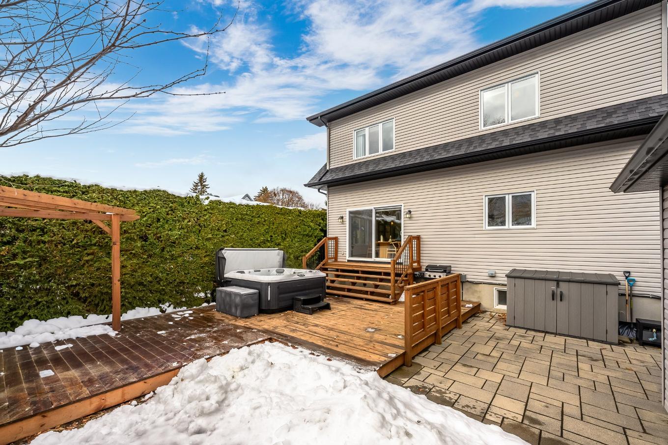Backyard - 960 Rue Moquin, Chambly, QC - Outdoor With Deck Patio Veranda With Exterior