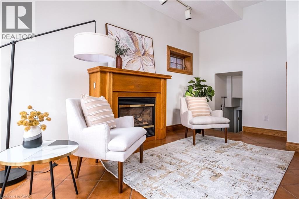 63 Dalewood Crescent, Hamilton, ON - Indoor Photo Showing Living Room With Fireplace
