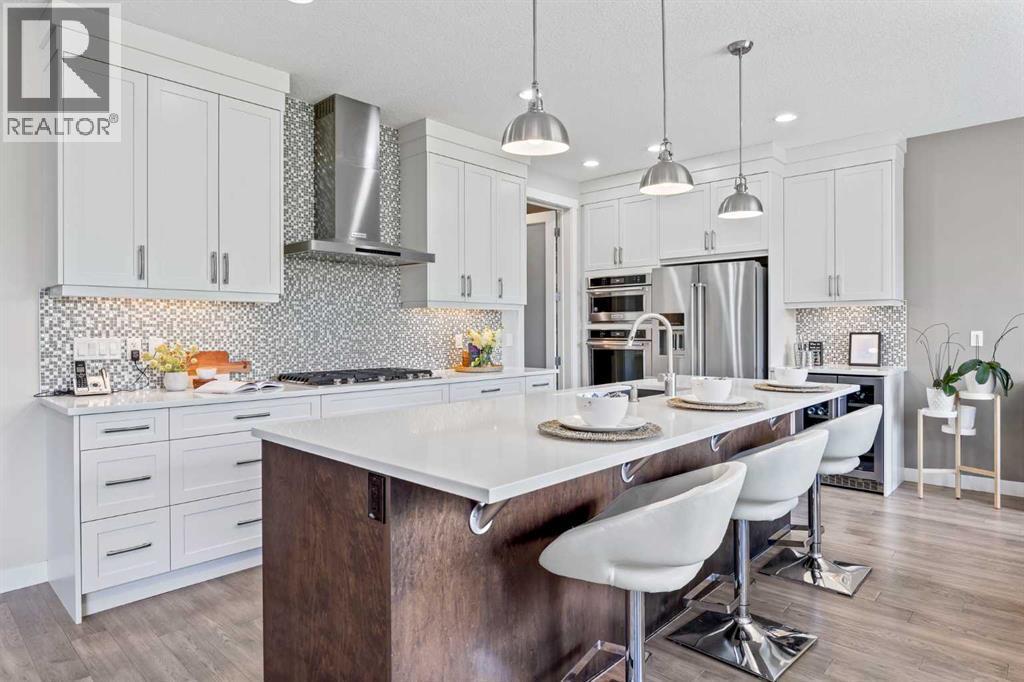 144 Legacy Mount Se, Calgary, AB - Indoor Photo Showing Kitchen With Upgraded Kitchen