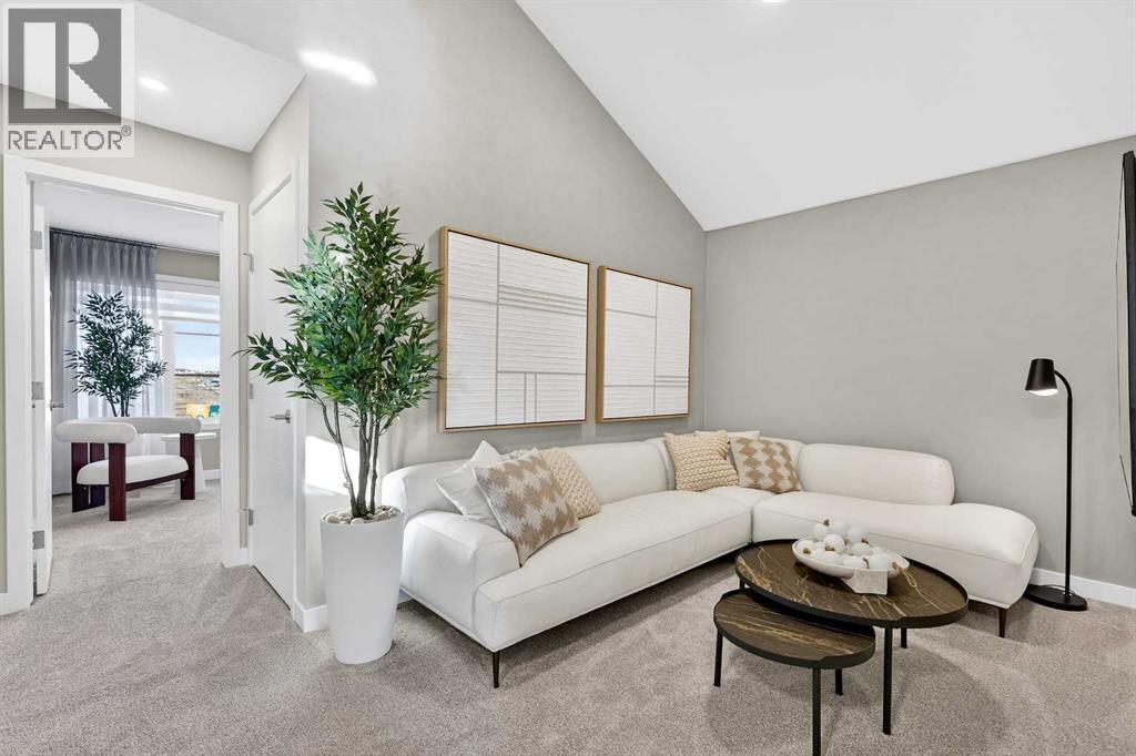 7079 Rangeview Avenue Se, Calgary, AB - Indoor Photo Showing Living Room
