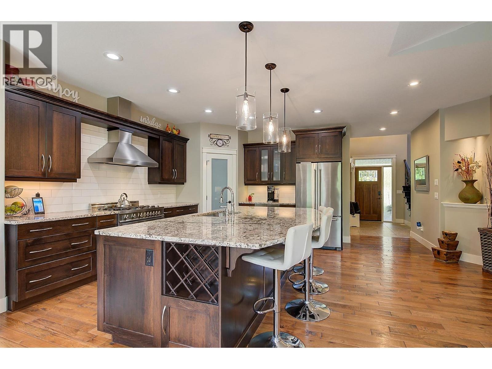 2423 Paramount Drive, West Kelowna, BC - Indoor Photo Showing Kitchen With Stainless Steel Kitchen With Upgraded Kitchen