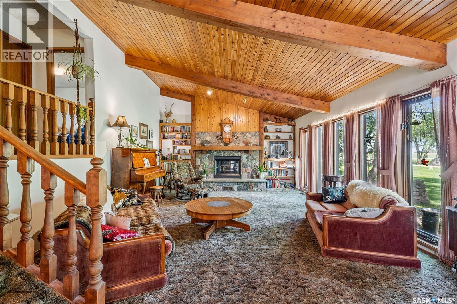 Norman And Maxine Gierl Yard Site, Leroy Rm No. 339, SK - Indoor With Fireplace