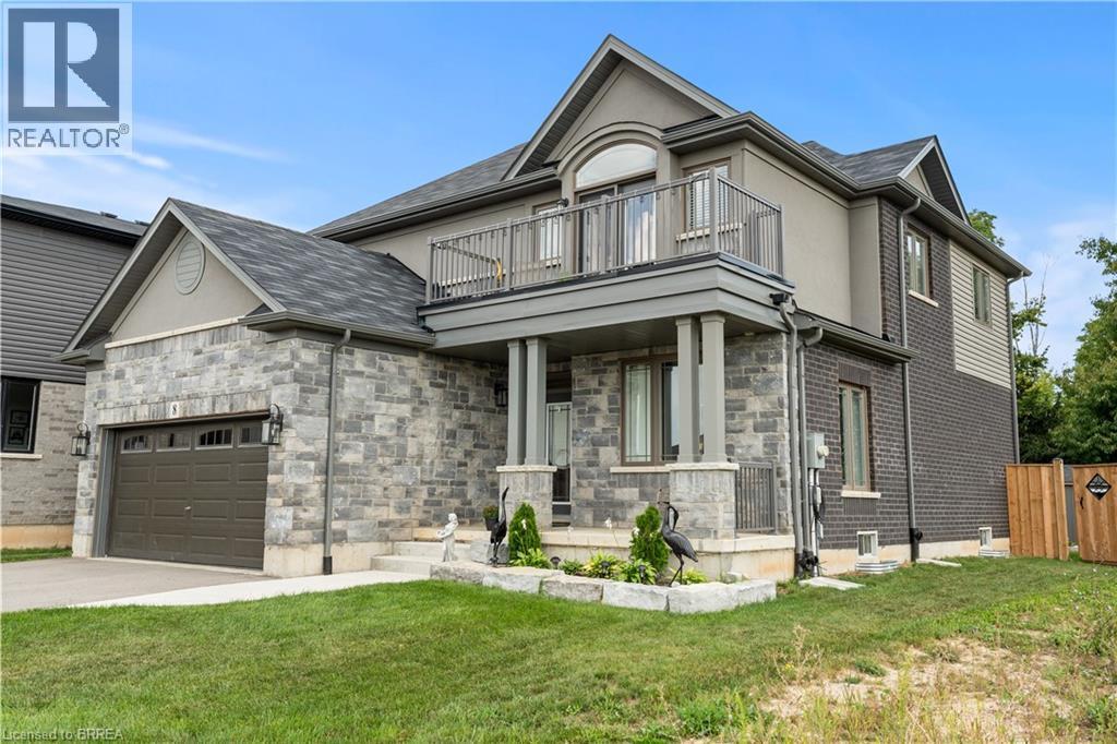 8 Lorne Card Drive, Paris, ON - Outdoor With Balcony With Facade