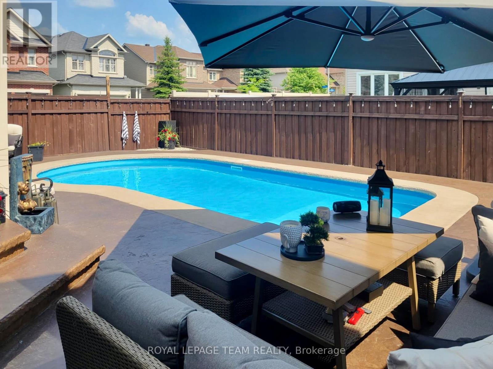 801 Bowercrest Crescent, Ottawa, ON - Outdoor With In Ground Pool With Deck Patio Veranda