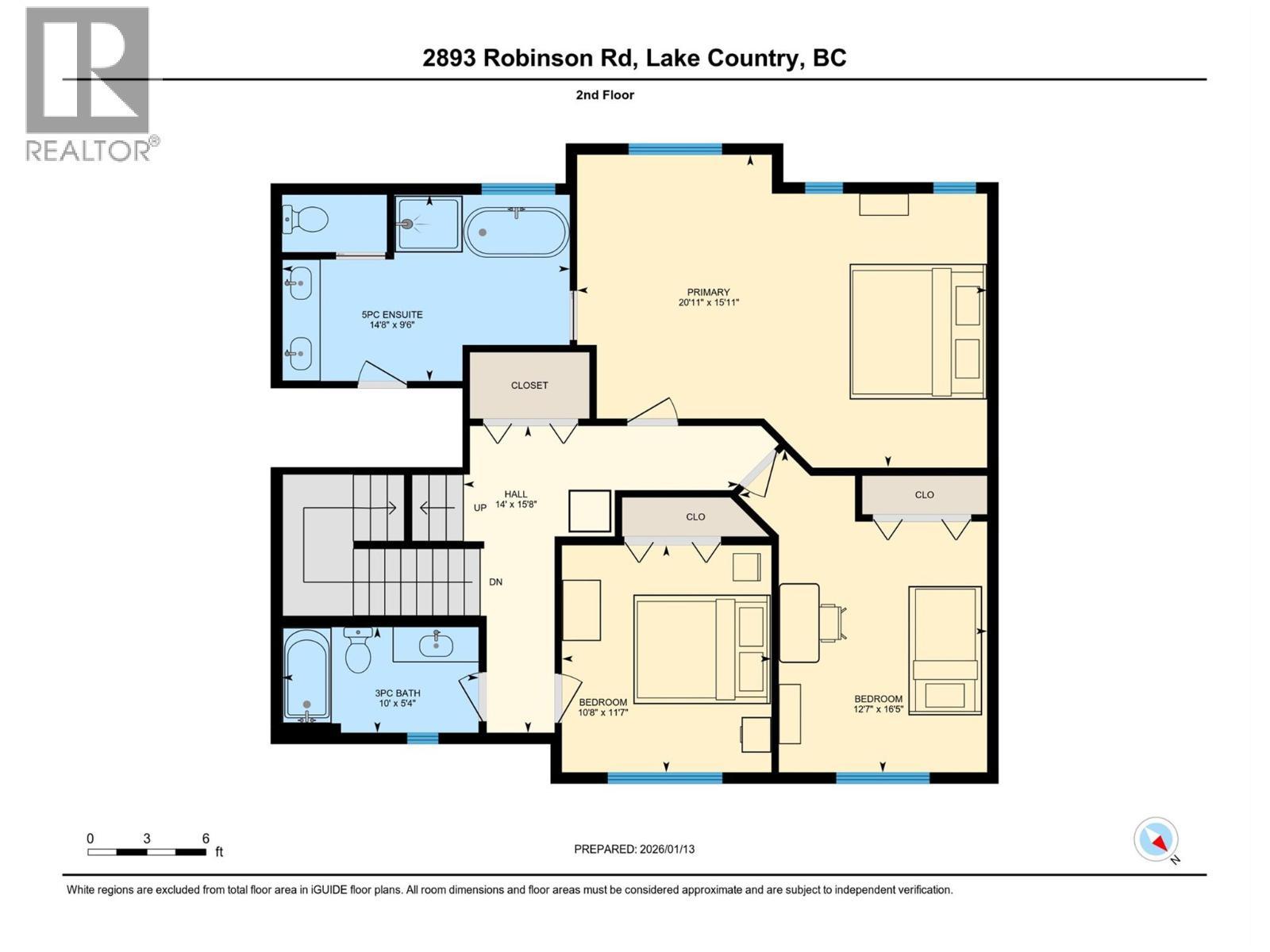 Upper Level (Bedrooms) - 2893 Robinson Road Unit# 5, Lake Country, BC - Other