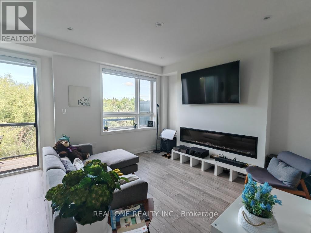 19 Woodstream Drive, Toronto, ON - Indoor Photo Showing Living Room With Fireplace