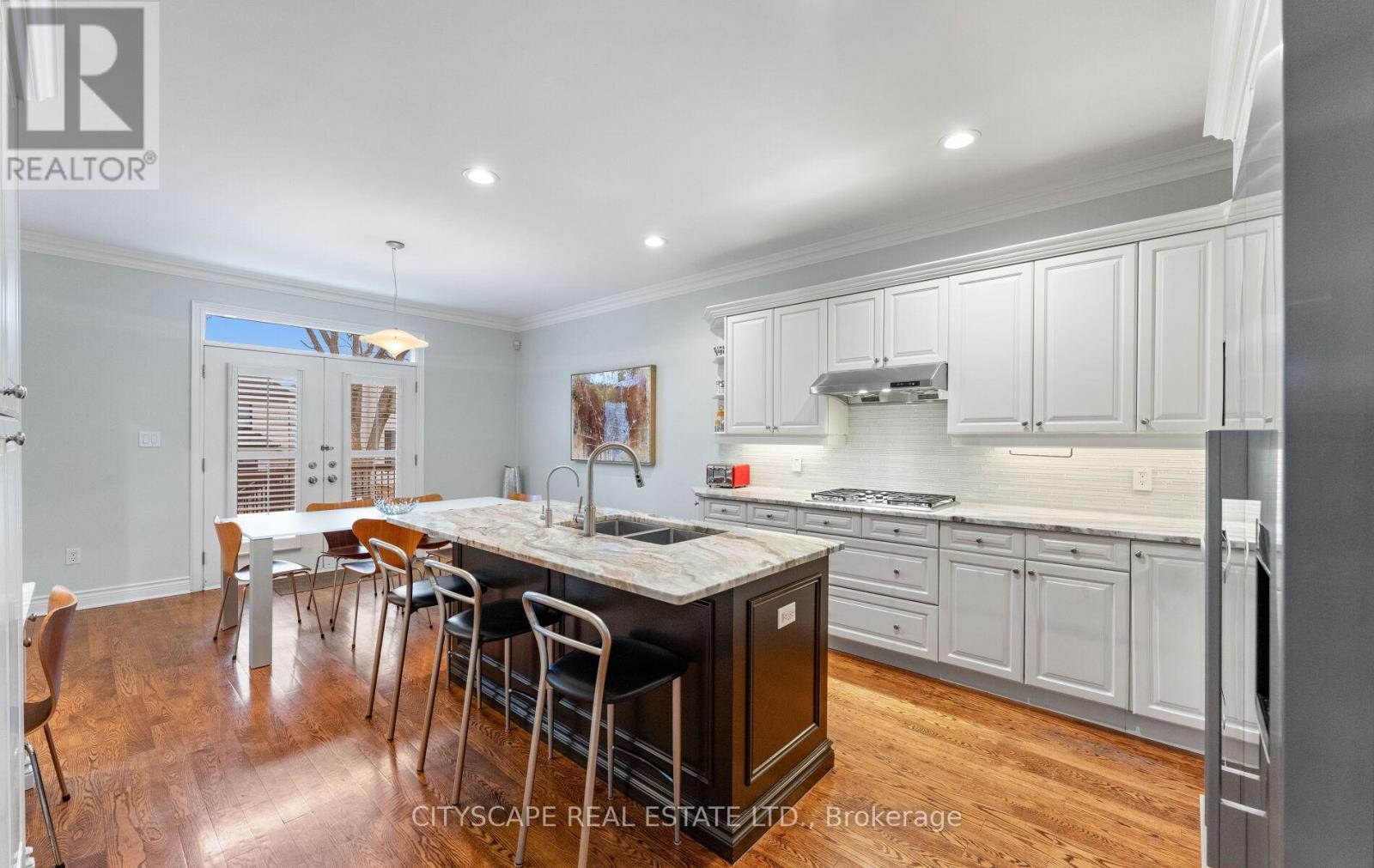 163 Johnston Avenue, Toronto, ON - Indoor Photo Showing Kitchen With Double Sink With Upgraded Kitchen