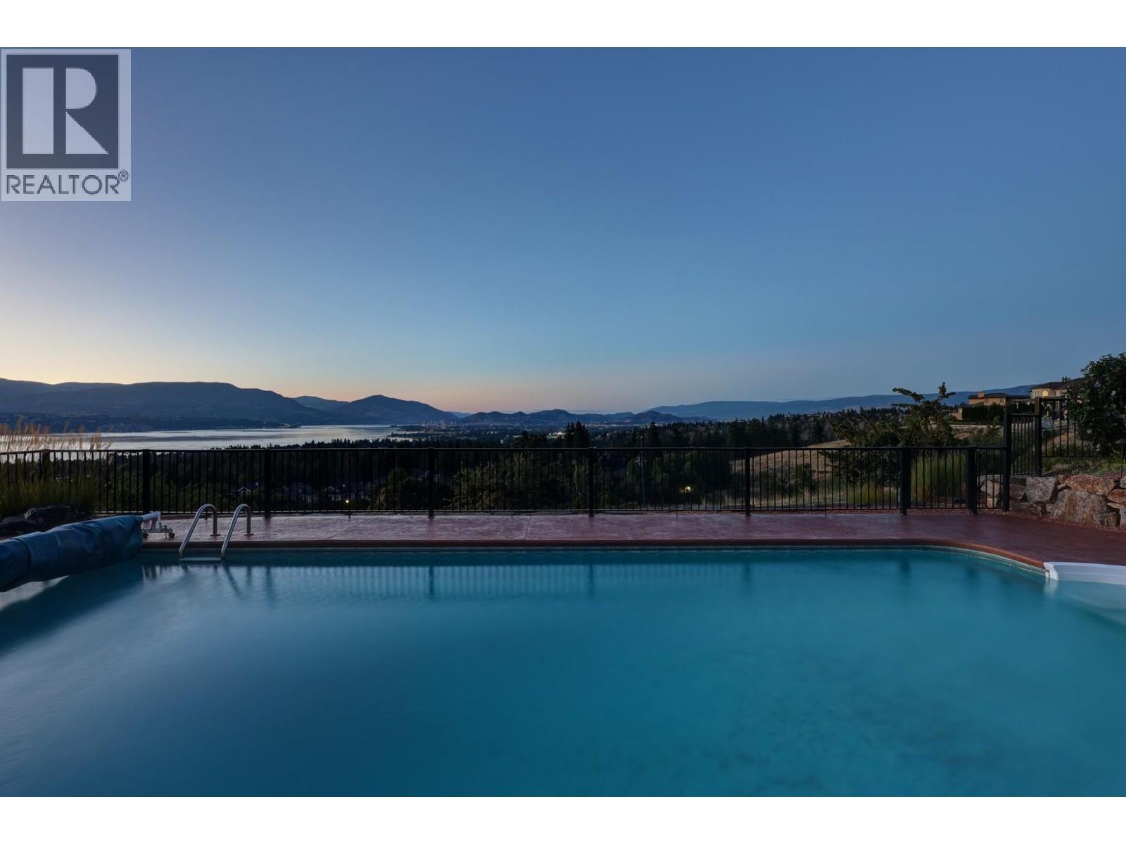660 Almandine Court, Kelowna, BC - Outdoor With In Ground Pool With View