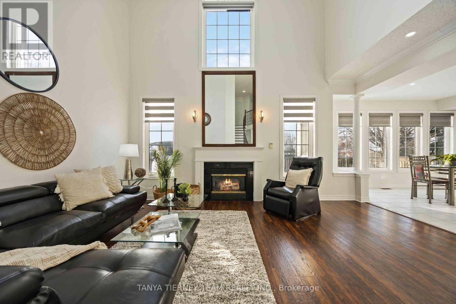 101 Tunney Place, Whitby, ON - Indoor Photo Showing Living Room With Fireplace
