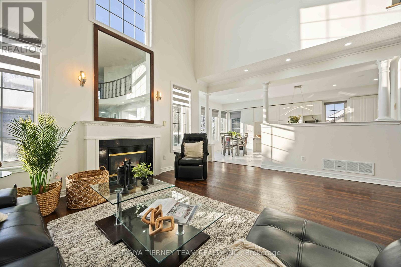 101 Tunney Place, Whitby, ON - Indoor Photo Showing Living Room With Fireplace