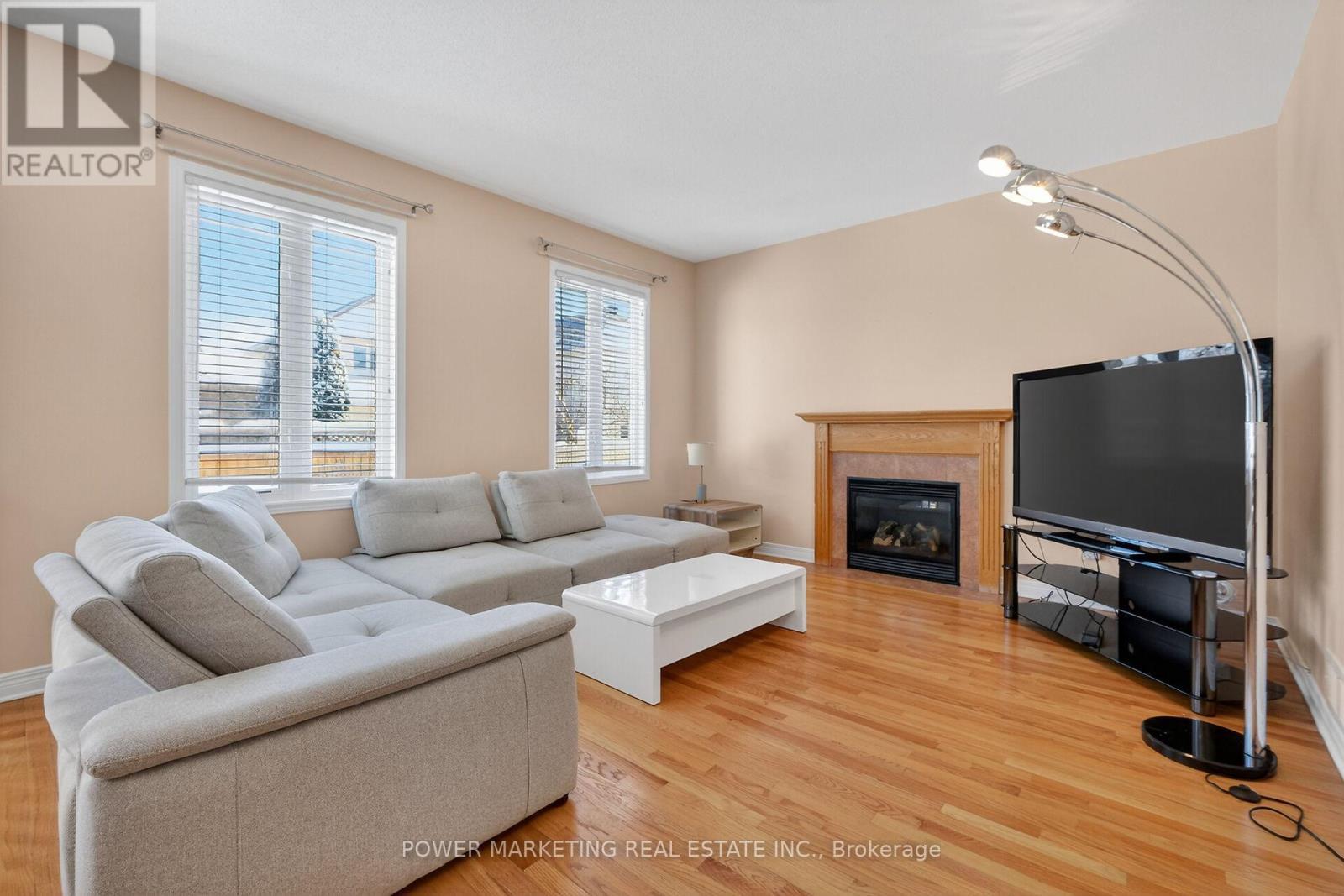 119 Finn Court, Ottawa, ON - Indoor Photo Showing Living Room With Fireplace