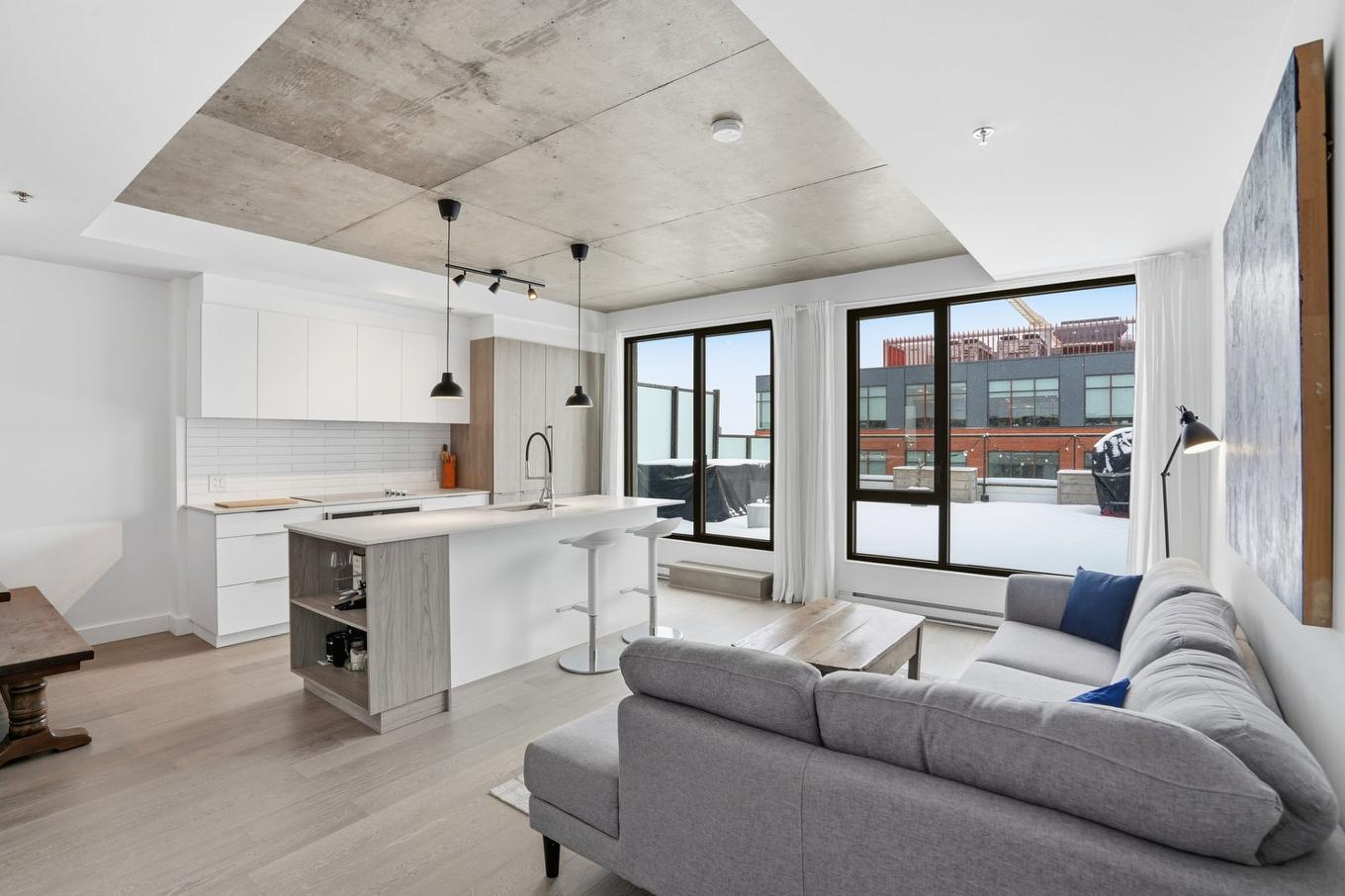 Salon - 609-75 Rue De Castelnau O., Montréal (Villeray/Saint-Michel/Parc-Extension), QC - Indoor