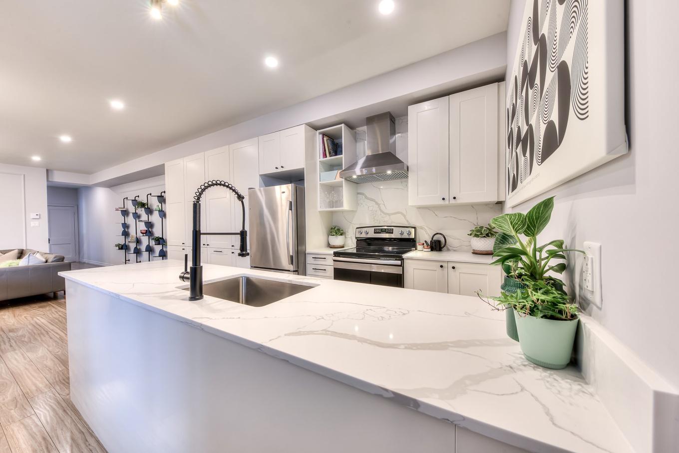 Kitchen - 6245 Av. Christophe-Colomb, Montréal (Rosemont/La Petite-Patrie), QC - Indoor Photo Showing Kitchen With Upgraded Kitchen
