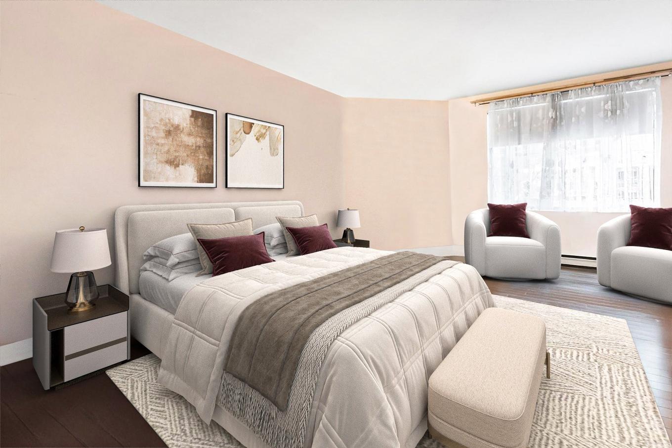 Primary bedroom - 104-5700 Av. Rembrandt, Côte-Saint-Luc, QC - Indoor Photo Showing Bedroom