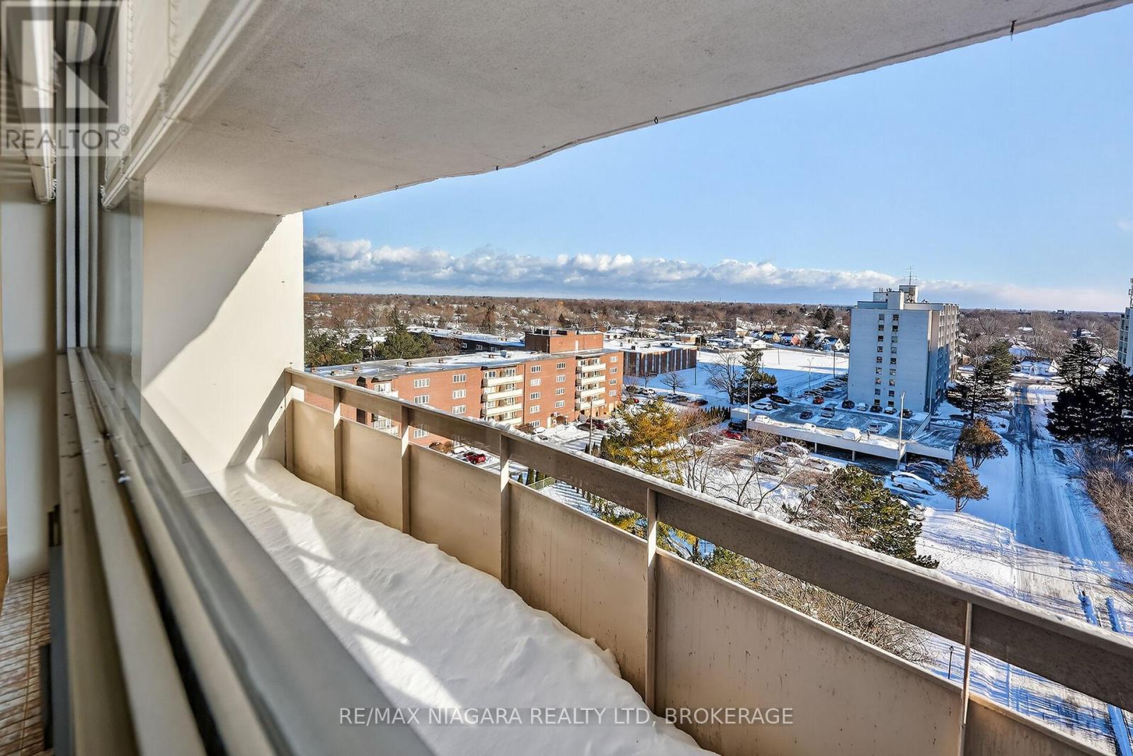 Balcony view - 1003 - 365 Geneva Street, St. Catharines (Fairview), ON - Outdoor With Balcony With View With Exterior