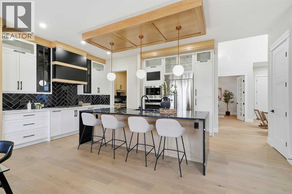 425 Watercrest Place, Chestermere, AB - Indoor Photo Showing Kitchen With Upgraded Kitchen