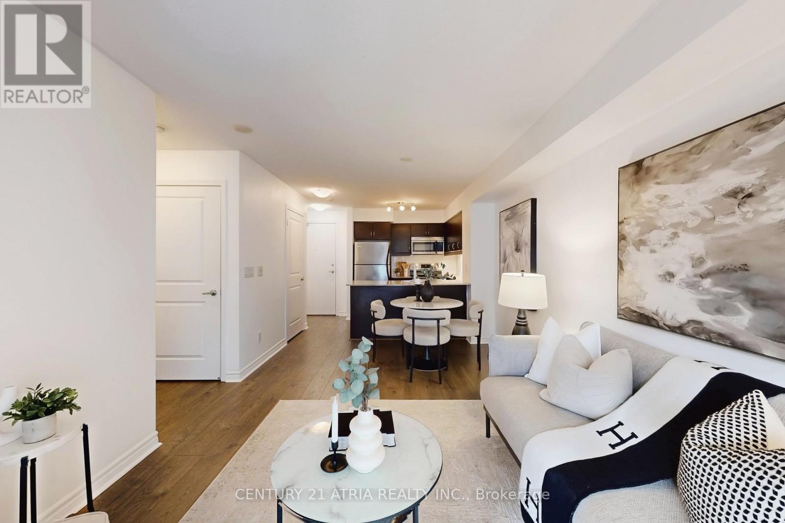 405 - 27 Rean Drive, Toronto, ON - Indoor Photo Showing Living Room