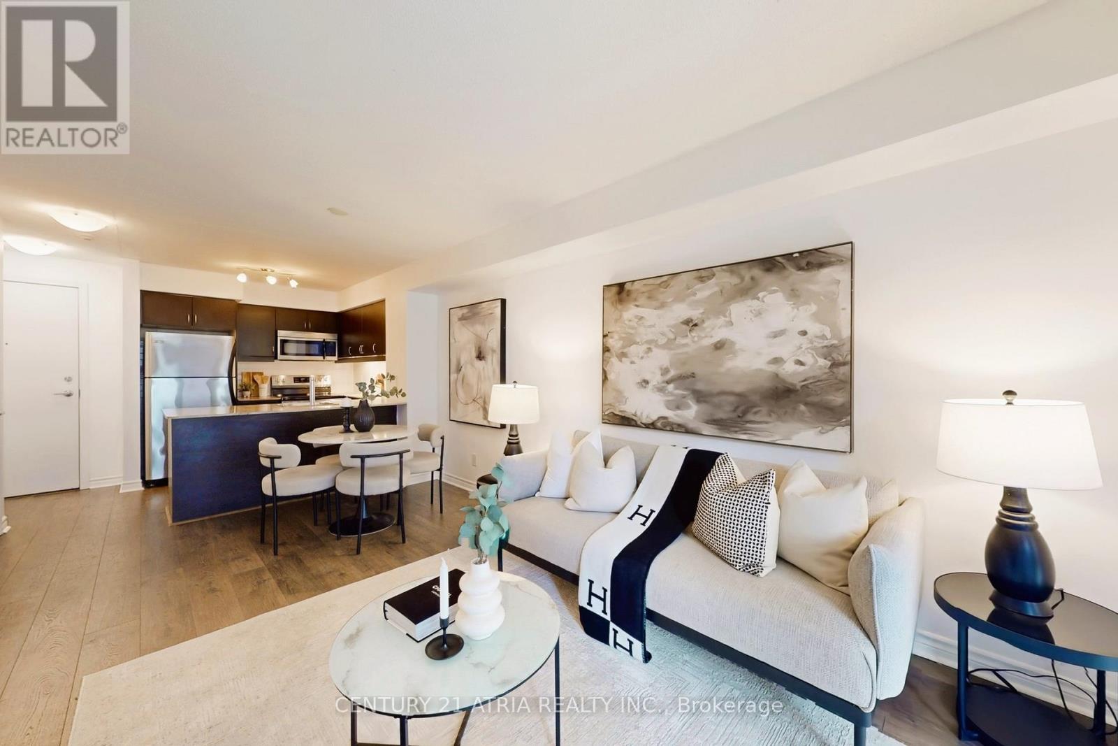 405 - 27 Rean Drive, Toronto, ON - Indoor Photo Showing Living Room