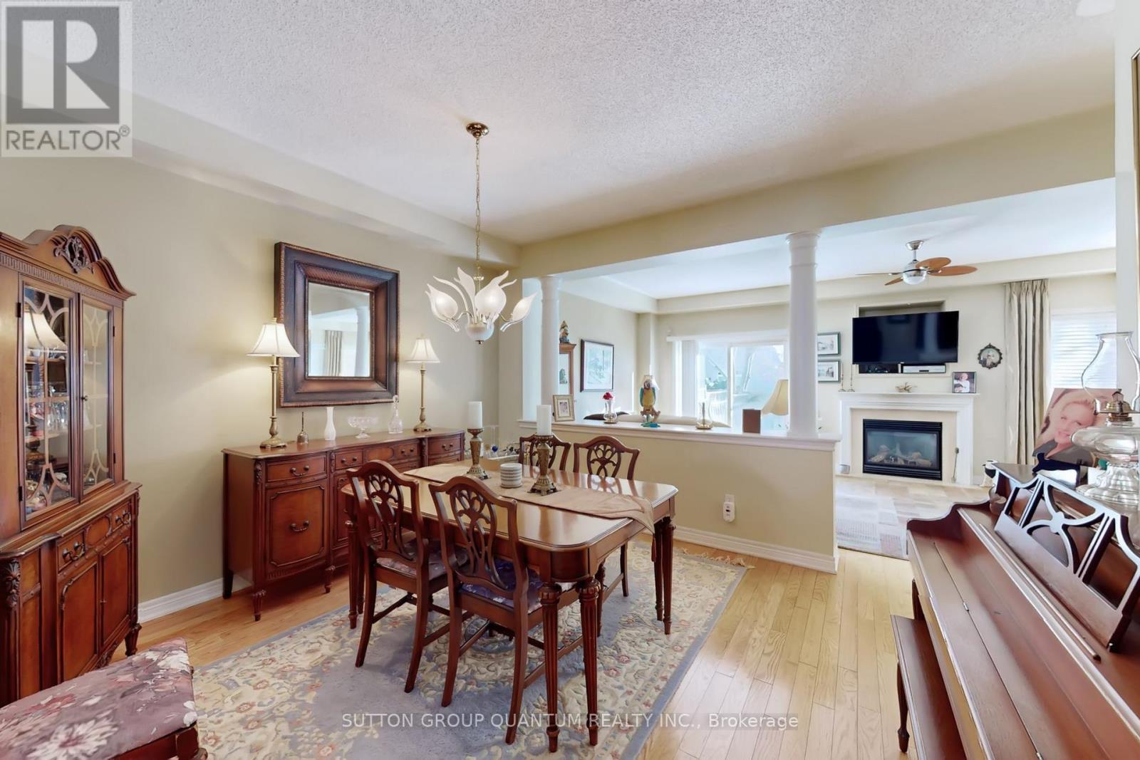 1238 Agram Drive, Oakville, ON - Indoor Photo Showing Dining Room With Fireplace