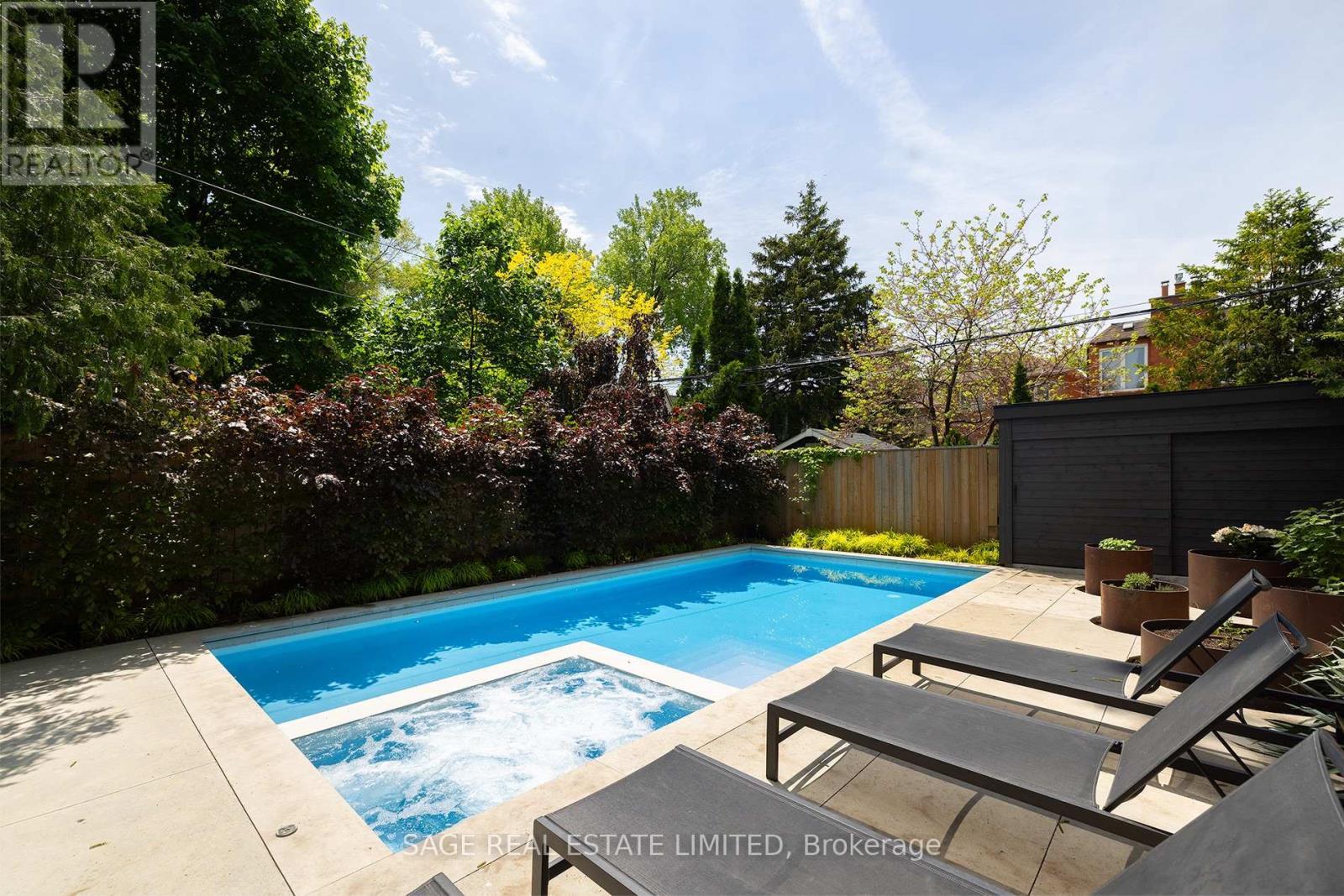 40 Hoyle Avenue, Toronto, ON - Outdoor With In Ground Pool With Backyard