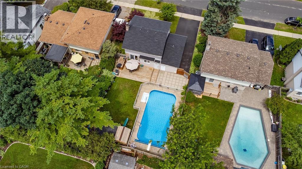 23 Dooley Drive, Kitchener, ON - Outdoor With In Ground Pool With View