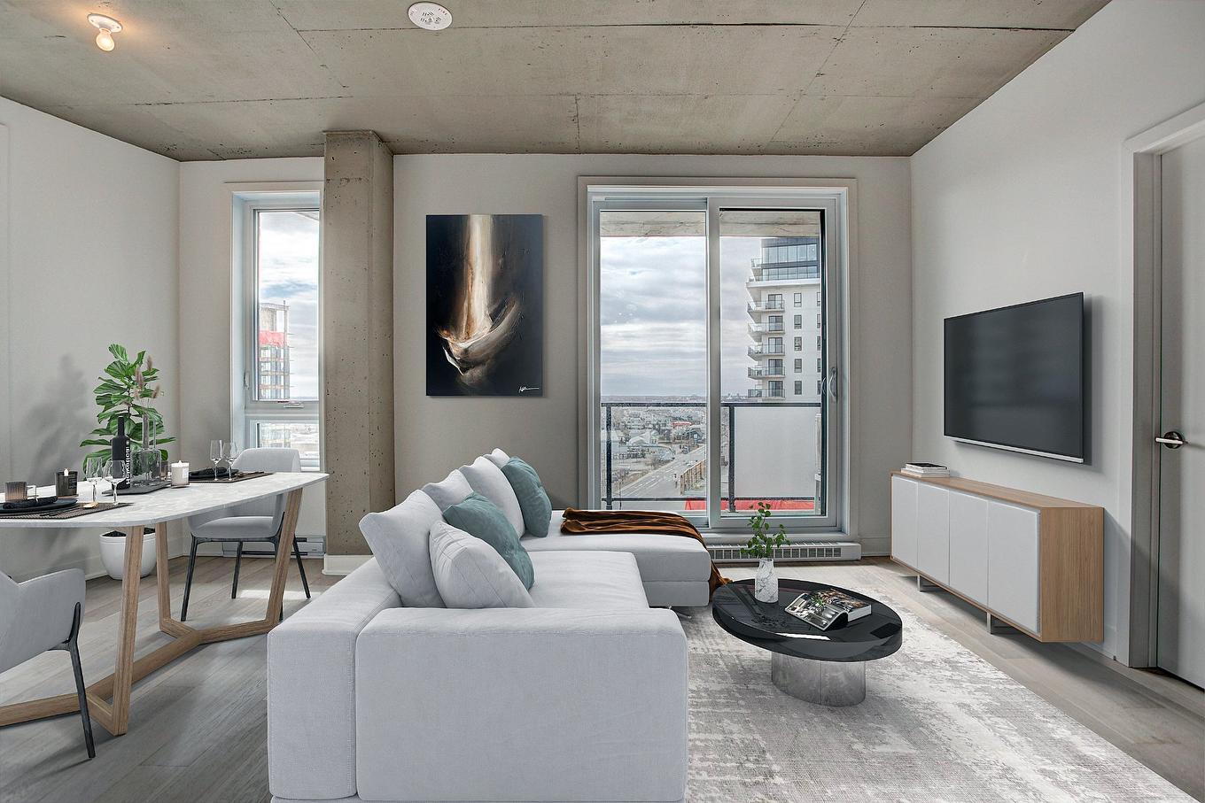 Salon - 1024-7227 Boul. Newman, Montréal (Lasalle), QC - Indoor Photo Showing Living Room