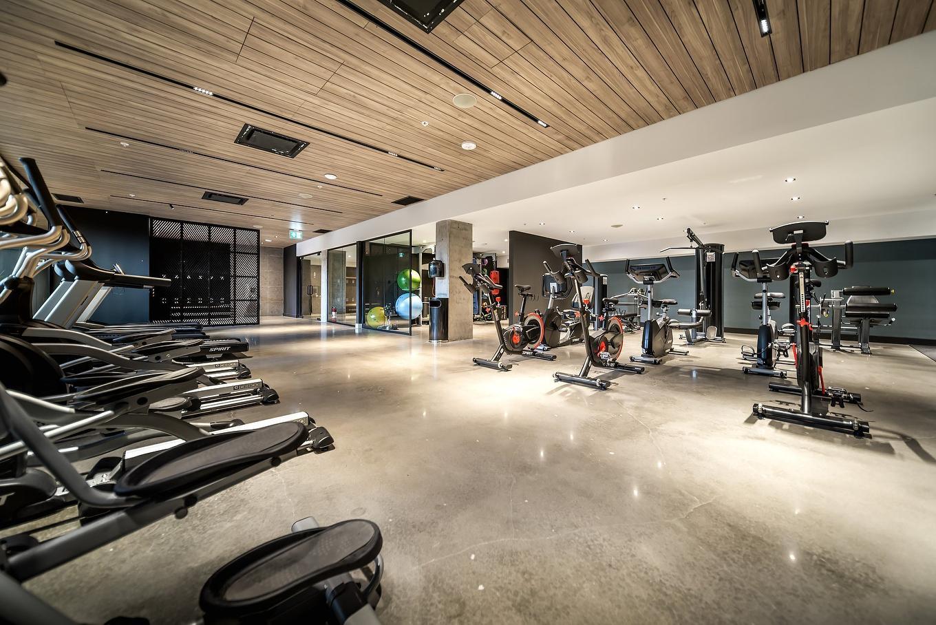 Salle d'exercice - 1024-7227 Boul. Newman, Montréal (Lasalle), QC - Indoor Photo Showing Gym Room