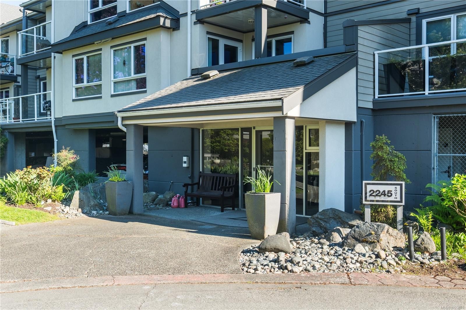 220-2245 James White Blvd, Sidney, BC - Outdoor With Balcony With Facade