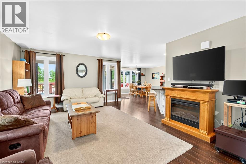 4265 Fly Road, Campden, ON - Indoor Photo Showing Living Room With Fireplace