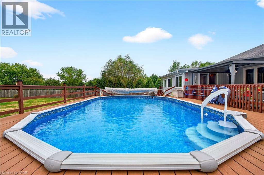4265 Fly Road, Campden, ON - Outdoor With Above Ground Pool With Backyard