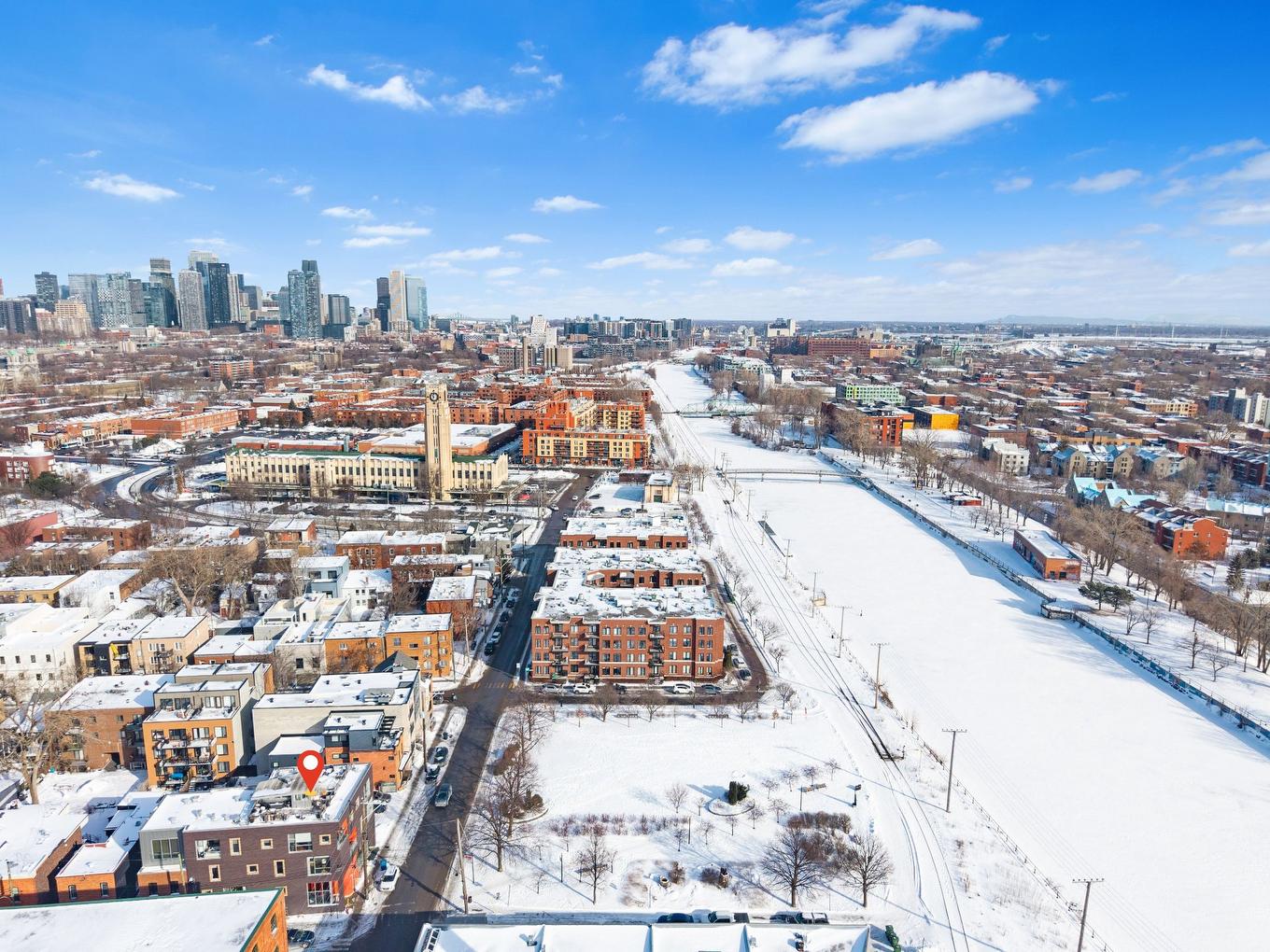 Photo aérienne - 3-3741 Rue St-Ambroise, Montréal (Le Sud-Ouest), QC - Outdoor With View