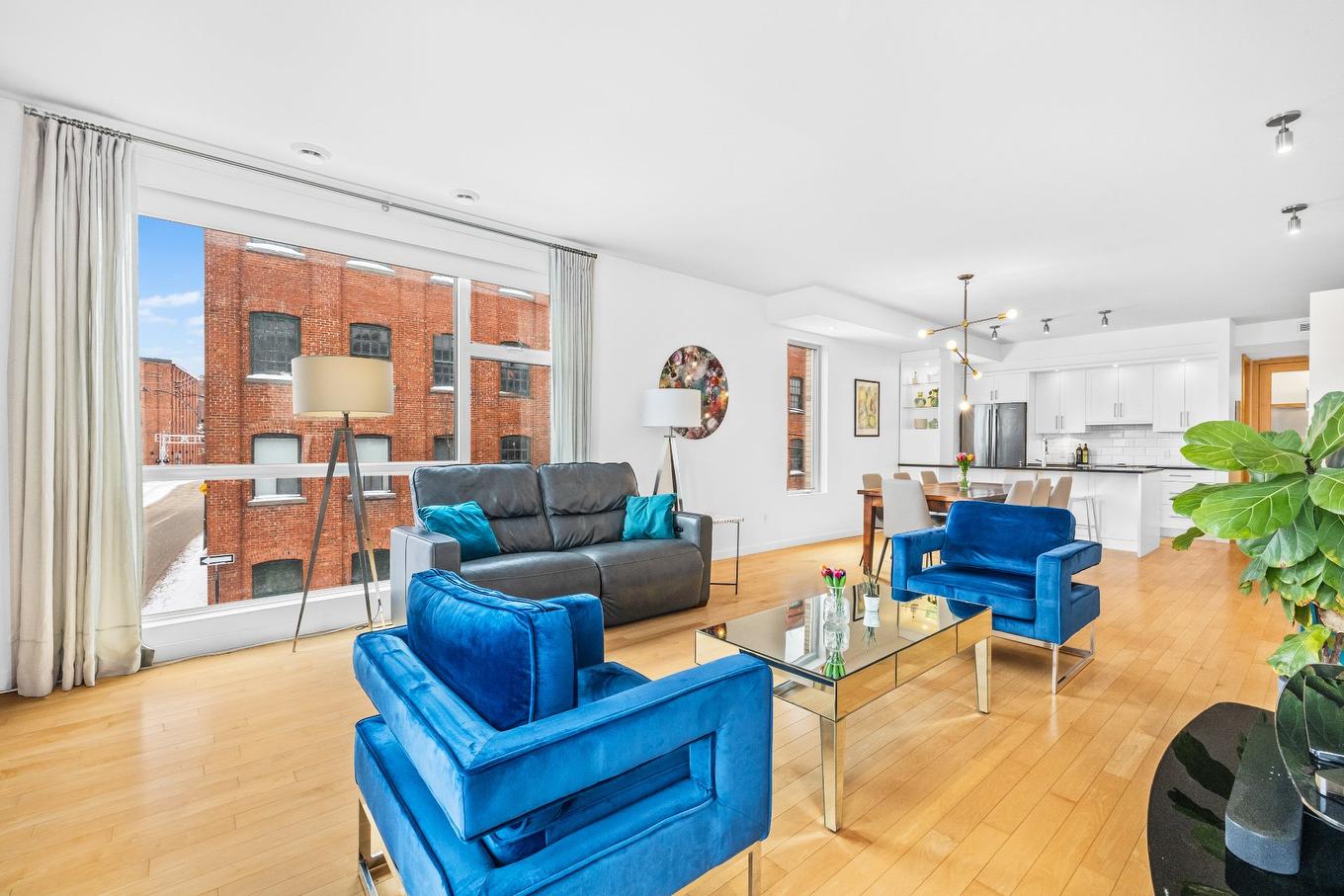 Vue d'ensemble - 3-3741 Rue St-Ambroise, Montréal (Le Sud-Ouest), QC - Indoor Photo Showing Living Room